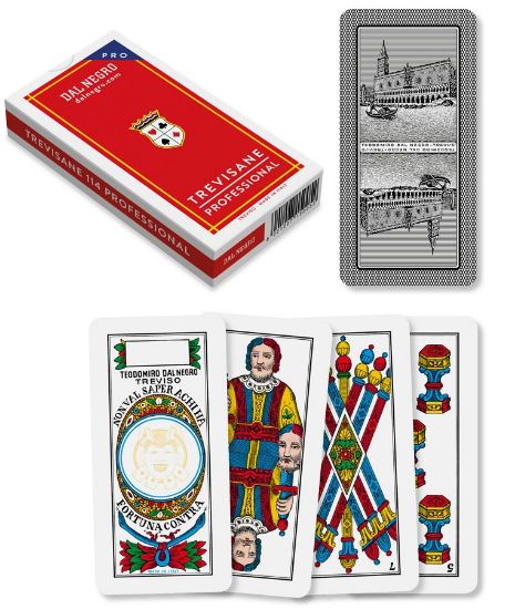 Picture of CARTE DA GIOCO TREVISANE 40 ROSSE N.114  DAL NEGRO 1pz PRO