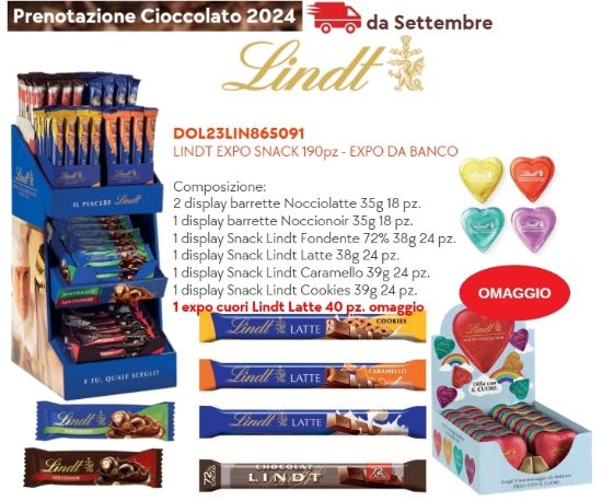 Immagine di LINDT EXPO SNACK 192pz - EXPO DA BANCO