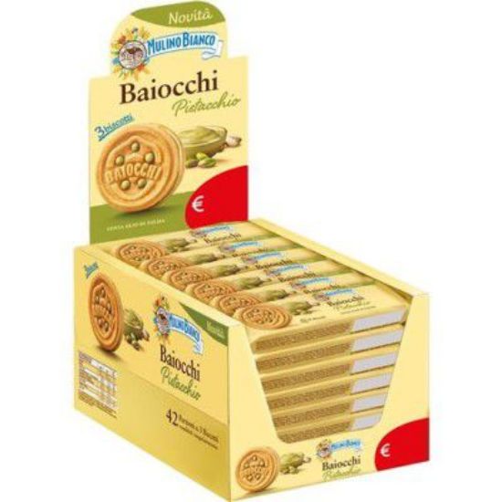 Picture of BISCOTTI BAIOCCHI PISTACCHIO MULINO BIANCO 42pz x 28gr