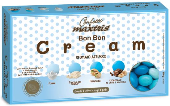 Picture of CONFETTI MAXTRIS 900GR BON BON CREAM SFUMATO COL.AZZURRO