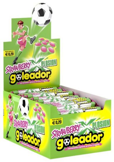 Picture of PERFETTI GOLEADOR STRAWBERRY XPLOSION 150pz