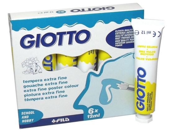 Immagine di TEMPERA GIOTTO  12ml -02- GIALLO PRIM. FILA  1x 6pz - T402