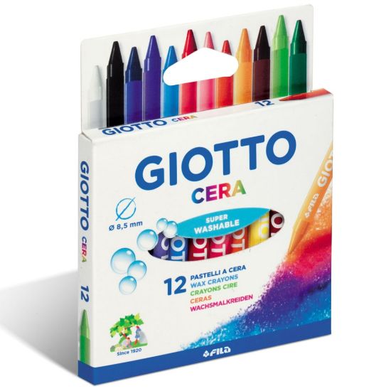 Picture of PASTELLI CERA GIOTTO 12 COLORI 1pz