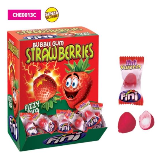 Immagine di FINI GUM FRAGOLA STRAWBERRIES 1x200pz SENZA GLUTINE