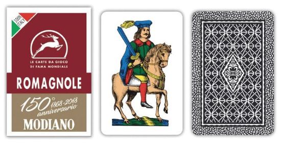 Picture of CARTE DA GIOCO ROMAGNOLE ROSSE 150 MODIANO 1pz