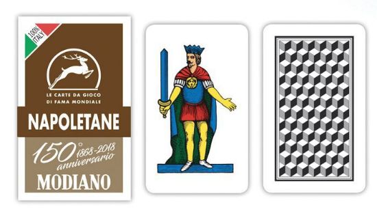 Picture of CARTE DA GIOCO NAPOLETANE MARRONE 150 MODIANO 1pz