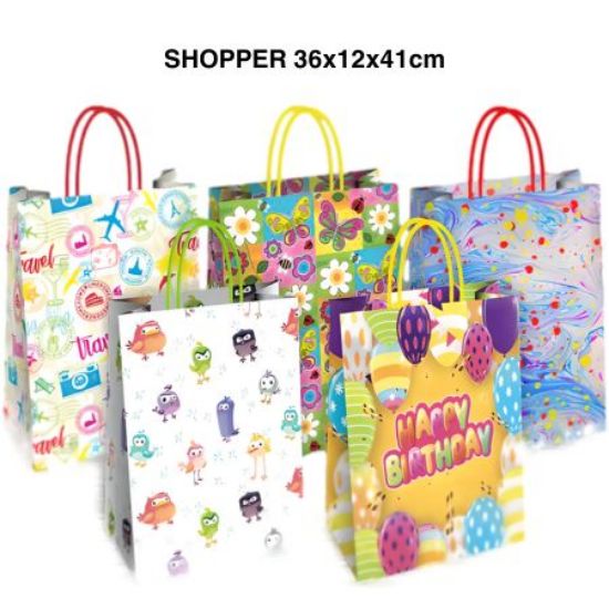 Picture of SACCHETTI SHOPPER DECOR 36x12x41cm 25pz GENERICO 2