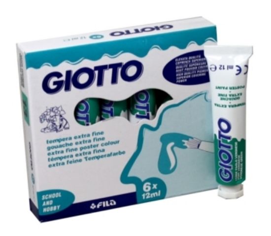 Immagine di TEMPERA GIOTTO  12ml -13- VERDE VERON. FILA  1x 6pz - T413