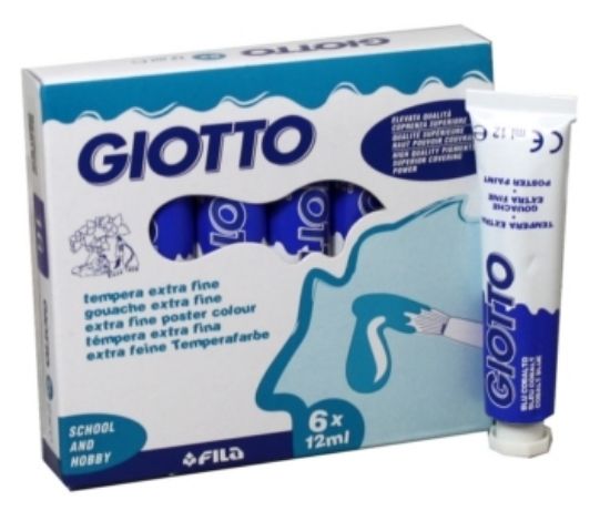 Immagine di TEMPERA GIOTTO  12ml -16- BLU COBALTO  FILA  1x 6pz - T416