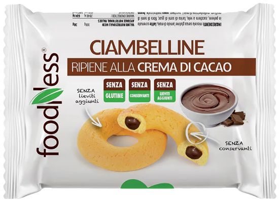 Picture of BISCOTTI FOODNESS CIAMBELLINE CACAO 10pz - SENZA GLUTINE