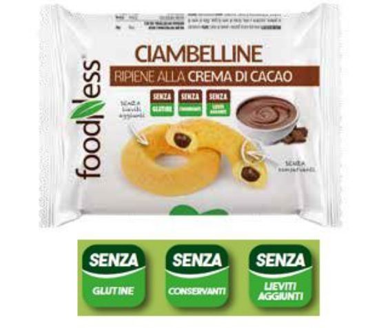 Picture of BISCOTTI FOODNESS CIAMBELLINE CACAO 10pz - SENZA GLUTINE