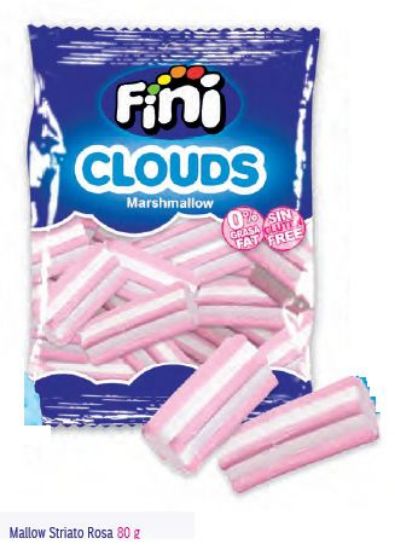 Picture of FINI TRONC MARSHMALLOW 12pz STRIATO ROSA 80g