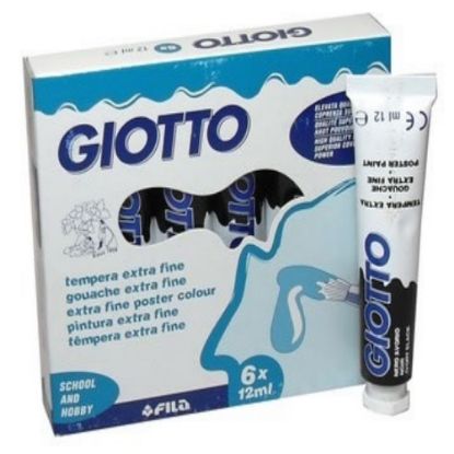 Immagine di TEMPERA GIOTTO  12ml -24- NERO AVORIO FILA  1x 6pz - T424