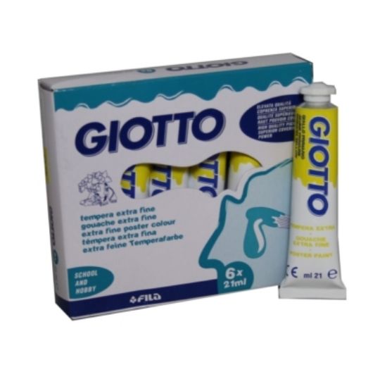 Picture of TEMPERA GIOTTO  21ml -02- GIALLO PRIM. FILA  1x 6pz - T702