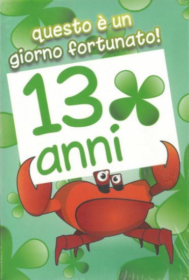 Picture of BIGLIETTI AUGURI ANNI 13 - 10pz - N.13