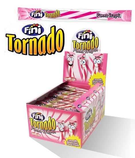 Picture of FINI TORNADO PANNA FRAGOLA 150pz - CARAMELLE RIPIENE