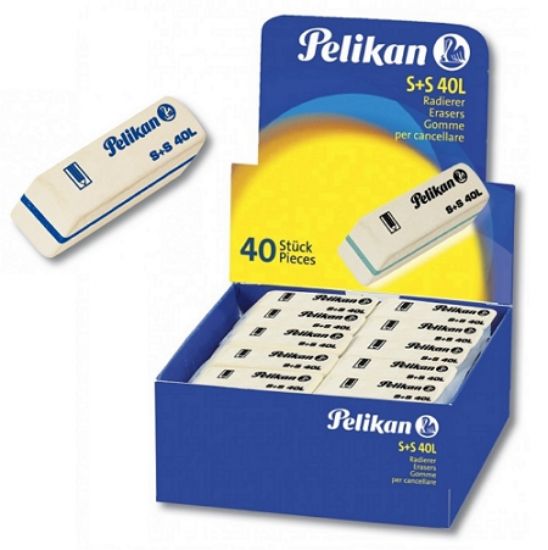 Picture of GOMMA PELIKAN S+S/40L 40pz PER MATITA