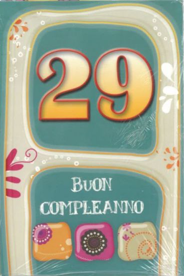 Picture of BIGLIETTI AUGURI ANNI 29 - 10pz - N.29