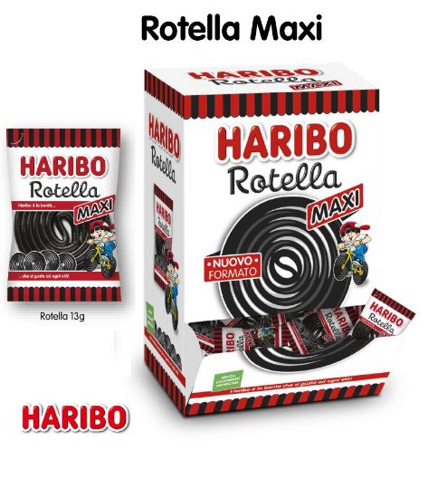 Picture of HARIBO ROTELLA MAXI INCARTATA HARIBO 200pz LIQUIRIZIA