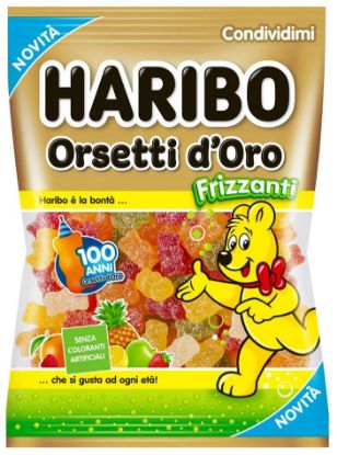 Immagine di HARIBO BUSTA GOLDBAREN ORSETTI D'ORO FRIZZANTI 90g 10pz