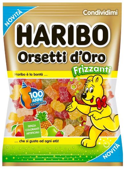 Immagine di HARIBO BUSTA GOLDBAREN ORSETTI D'ORO FRIZZANTI 90g 10pz