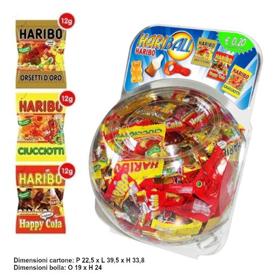 Immagine di HARIBO BUSTA MINI 12g BOCCIA 150pz