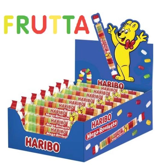 Immagine di HARIBO CARAMELLE MEGA ROULETTE 40pz - 45gr FRUTTA