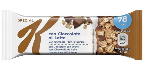 Picture of BARRETTA KELLOGG'S SPECIAL K 30pz 20gr CIOCCOLATO AL LATTE