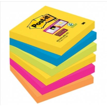 Picture of POST-IT 3M 654 6PZ 76X76 RIO DE JANEIRO SUPER STIC - 36163