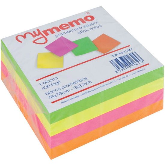 Immagine di POST-IT CUBO 400FG EC.76X76 NEON