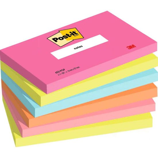 Immagine di POST-IT 3M 655 6PZ 76X127 BANGKOK ELECTRIC - 3615S