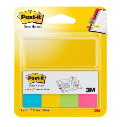 Immagine di SEGNAPAGINA POST-IT 670 3M INDEX NEON 13X44mm 4pz POST-IT