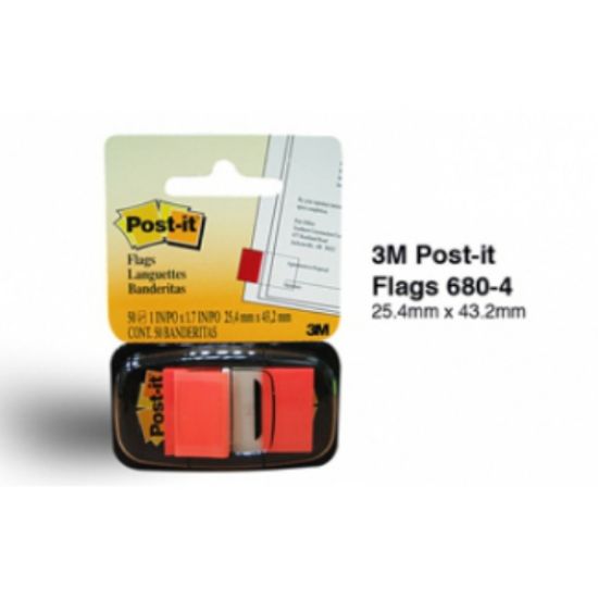 Immagine di SEGNAPAGINA POST-IT 680 3M INDEX ARANCIO 680-4 POST-IT