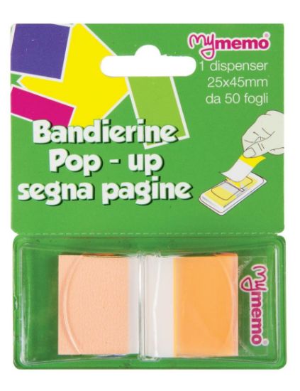 Picture of SEGNAPAGINA MEMO TIP ARANCIO 25X43mm 50pz ANS