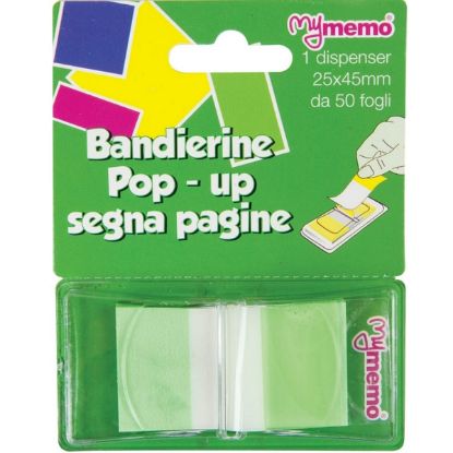 Immagine di SEGNAPAGINA MEMO TIP VERDE 25X43mm 50pz ANS