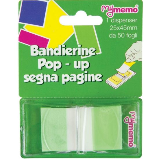 Immagine di SEGNAPAGINA MEMO TIP VERDE 25X43mm 50pz ANS