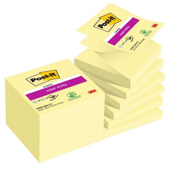 Immagine di POST-IT 3M R-330 Z-NOTE RICARICA 12pz GIALLO 76X76