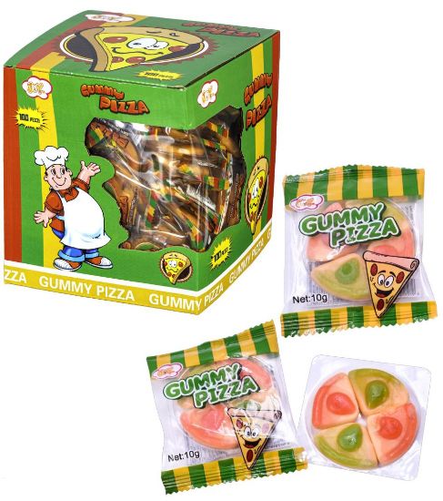 Picture of JOY GUM MINI PIZZA GUMMY 100pz 10gr - JOYGUM