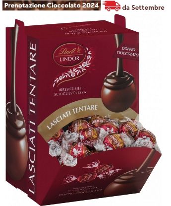 Picture of LINDT BOULES LINDOR 1200gr DOPPIO CIOCCOLATO 96pz bocca di lupo