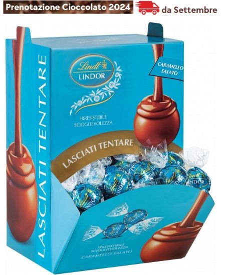 Picture of LINDT BOULES LINDOR 1200gr CARAMELLO SALATO 96pz bocca di lupo