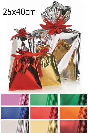 Immagine di BUSTA REGALO CELLO TU COLORI ASSORTITI LUCIDO 25x40cm 100pz