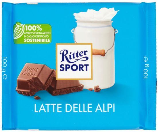 Picture of RITTER TAVOLETTE 12pz 100gr LATTE DELLE ALPI 30% - EX