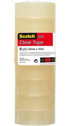 Picture of SCOTCH TRASPARENTE 19mm X 33mt 8pz 3M (508)