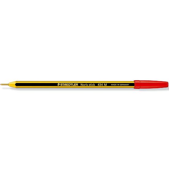 Picture of PENNA SFERA STAEDTLER NORIS P. MEDIA RED  20pz TAPPO - 4064R