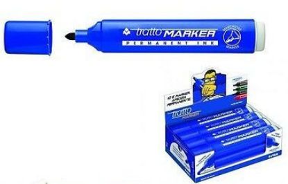 Immagine di PENNARELLI TRATTO MARKER BLU P. TONDA 4,7mm 12pz - F8412B