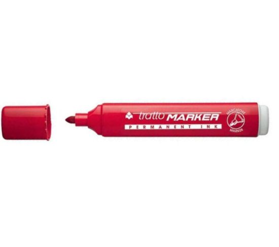 Immagine di PENNARELLI TRATTO MARKER RED P. TONDA 4,7mm 12pz - F8412R