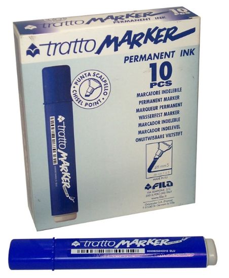 Immagine di PENNARELLI TRATTO MARKER BLU P. SCALP. 4,7mm 12pz - F8402B