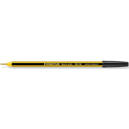 Immagine di PENNA SFERA STAEDTLER NORIS P. MEDIA NERO 20pz TAPPO - 4064N