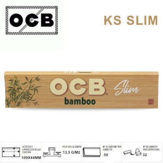 Picture of CARTINE OCB KS SLIM BAMBOO 50pz (Acc.5,76) - PROV-A07123001