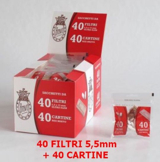 Picture of FILTRI BRAVO ULTRA SLIM 5,5mm 40pz-40filtri+40cartine (Acc. 11,52)-PROV-D02051032